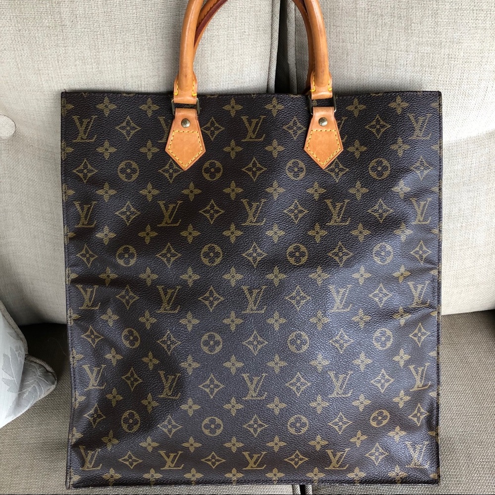 VINTAGE 80’s Louis Vuitton Sac Plat Tote Bag